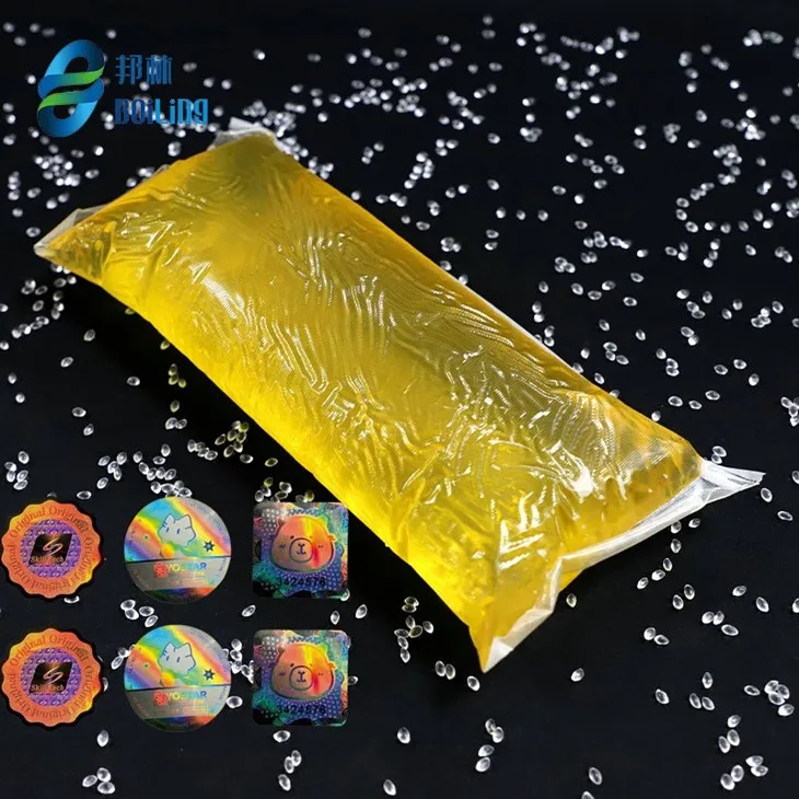 PSA-ning soxtalashtirishga qarshi yorliqlar uchun yopishtiruvchi