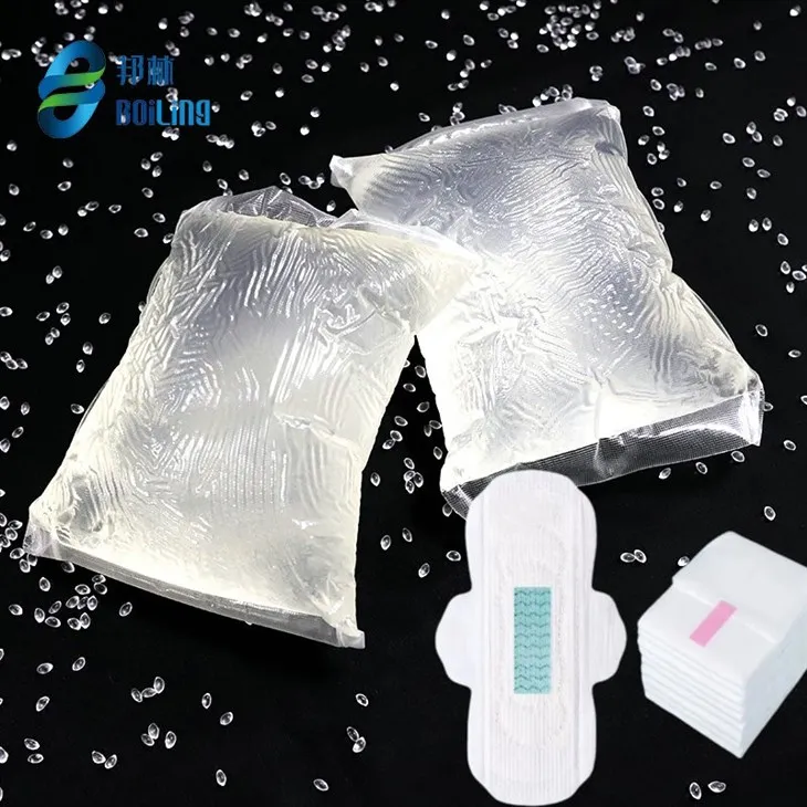 Sanitariya prokladkasi issiq eritilgan yopishtiruvchi